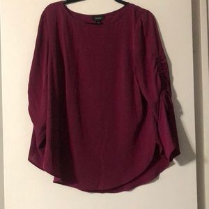 Maroon purple work shirt